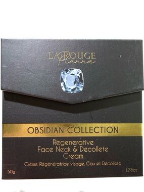 Obsidian Collection Regenerative Face Neck & Décolleté Cream - Black